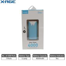 X-AGE ConvE Power 4000 Portable Power Bank With Flashlight - (XPB04)