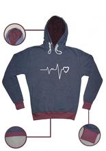 Wosa - Love Beat Printed Hoodie for Men