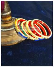 A Set of 4 Bangles- Multicoloured Bangles