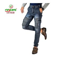 Virjeans Denim (Jeans) Multi pocket Box Joggers (VJC 700) Light Blue