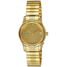 Titan Karishma Analog Champagne Dial Women's Watch 2490YM04