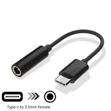 Type C USB To 3.5mm Female Audio Jack Adapter Cable