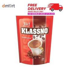 Klassno Traditional 3 In 1 Coffee -  20Sachets X 18gm