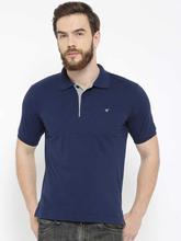 Navy Polo Neck T-Shirt For Men- (TMF1100)