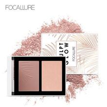 FOCALLURE 2019 NEW Bronzer Highlighter Palette 3D Natural