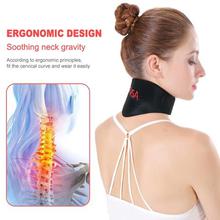 1piece Self-heating Tourmaline Neck Magnetic Therapy Support Tourmaline Belt Wrap Brace Pain Relief Neck Massager Products