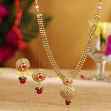 Sukkhi Cluster Gold Plated Necklace Set For Women