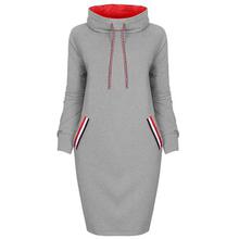 Autumn Women Sweatshirt dress Slim Long sleeve Turtleneck