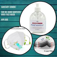 Anti corona virus face KN95 mask + 500 ml hand sanitizer