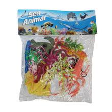 Multicolored Plastic Sea Animals For Kids (15 Pieces)