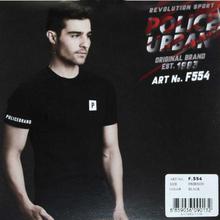 Police F554 Solid T-Shirt For Men- Black
