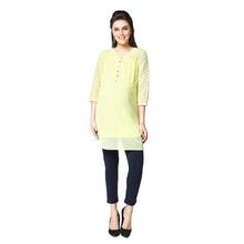 Nine Maternity Yellow Solid Top For Women - 5304