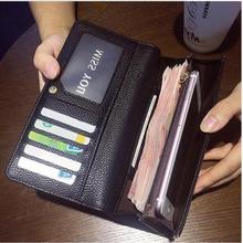 Women Wallets female purse long leather Wallet Portfel