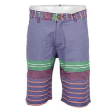 Blue/Green Striped Shorts For Men