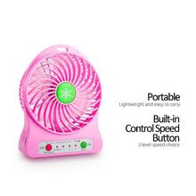 Mini Portable Handheld USB Fan Powered Charged- Assorted Colour