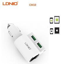 Ldnio Cm10 Socket + 2 Usb Car Charger Adapter