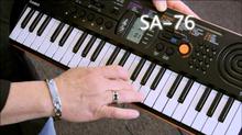 Casio SA-76 EMI-Keyboard Mini With Free Adapter