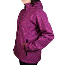 Moonstar: Printed Pink Softshell Jacket for Women