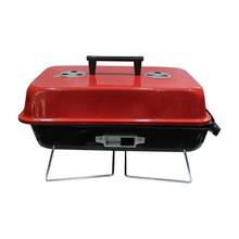 Black/Red Portable Charcoal Grill Fold Barbecue Stove