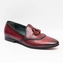 Gallant Gears Wine Red Slip on Formal Leather Shoes For Men - (139-A51)