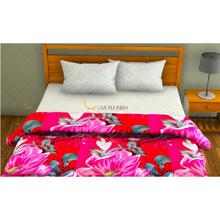 Floral printed Super Soft Double bed fleece blanket