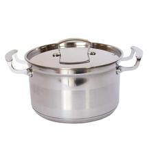 Silver Stainless Steel Pot - 26cm