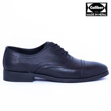 Caliber Shoes Black Lace-Up Formal Shoes For Men - ( P 518 C )