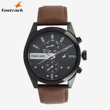 Fastrack  3165Nl01 Black Dial Casual Analog Watch For Men - Brown