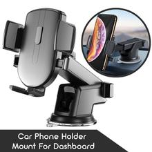 Universal Cell Phone Holder For Car, Car Phone Holder Mount For Dashboard Windshield Long Arm Strong Suction Cell Phone Car Mount