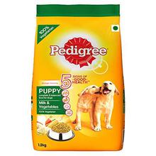 Pedigree Puppy Dry Dog Food, Milk & Vegetables – 1.2 kg Pack