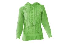 Women Hooded Winter Sweater – Green