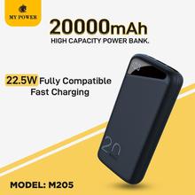 My Power Powerbank, Mypower 20000mah M205 Fast Charing PD Q.C 3.0 22.5w Fully Compatible Powerbank,
