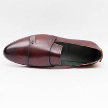 Gallant Gears Wine Red Leather Slip On Formal Shoes For Men - (MJDP30-20)