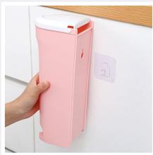 1Pcs Plastic Bag Holder, Kitchen Trash Bag Dispenser Roll Holder, Grocery Bags Wall Mount Storage,