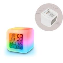 7 Color Mode Digital LED Alarm Table Clock