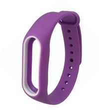 MiBand 2 Silicone Wrist Strap Bracelet Double Color Replacement watchband for Original Xiaomi Mi band 2 Wristbands belt Rubber