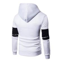 Casual Hoodies Men Fashion New Patchwork Hooded Sweatshirt