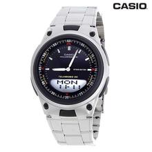 Casio Illuminator Silver Analog Digital Watch For Men (AW-80D-1AVDF)