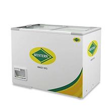 Western WHF325G 332 Litre Flat Glass Top Deep Freezer - White