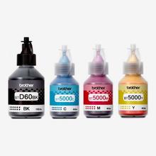 Brother Printer Ink  Brother Genuine Ink  BT60Bk / BT5000 C / M / Y Ink Bottles Color For brother printer