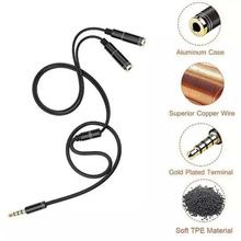 3.5mm Audio Cable Male to 2 Female Aux Cable Stereo Jack Splitter Cable Adapter