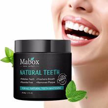 Dropshipping 60g Tooth Whitening Powder Activated Coconut Charcoal Natural Teeth Whitening Charcoal Powder Tartar Stain Removal