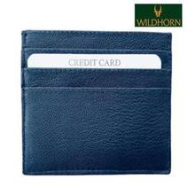 WildHorn Genuine Leather Credit Card Holder-BlueWHCardholder