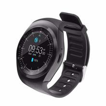 Y1 Bluetooth Round Touch Screen Smart Watch - (Black)