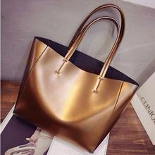 Korean Design Silver Gold Black Shoulder Bag for Women (Gold 41001394)