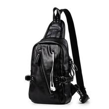 Men's High Quality Leather Sling Bags Chest Shoulder Bag