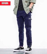 Men Fashion Multi-Pocket Slim Summer Joggers