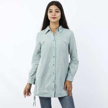 Teal Blue Shirt For Women