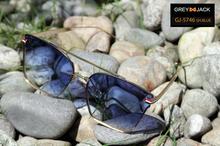GREY JACK Blue Coat Lens With Golden Multicolor Metal Frame Sunglasses For Men & Women