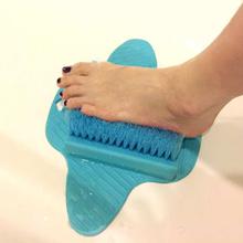 Bath Blossom Foot Scrubber Brush, Free Hanging Hooks, Exfoliating Feet Cleaner Scrub Massager Spa for Shower